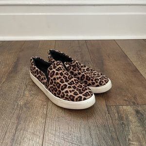 Leopard sneakers (size 7)